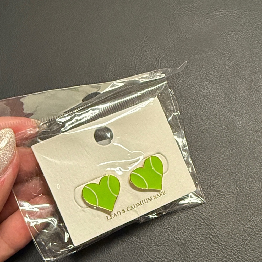 Tennis Heart Earrings